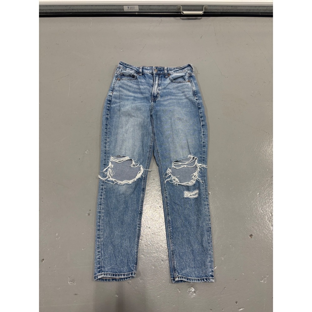 American Eagle Outfitters High Rise Distressed Light Blue Jeans